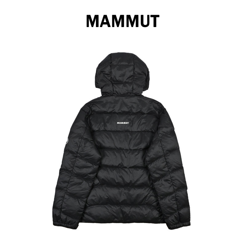 Black Quilted Puffer Down Jacket view