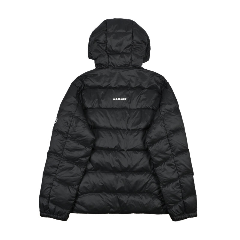 Black Quilted Puffer Down Jacket view