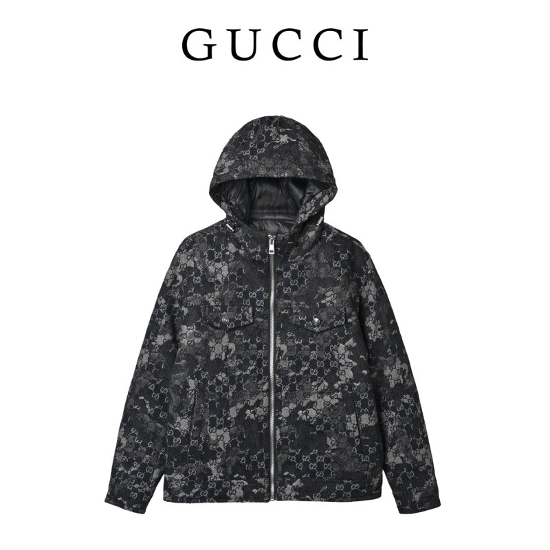 Gucci GG Monogram Black Down Puffer Jacket view