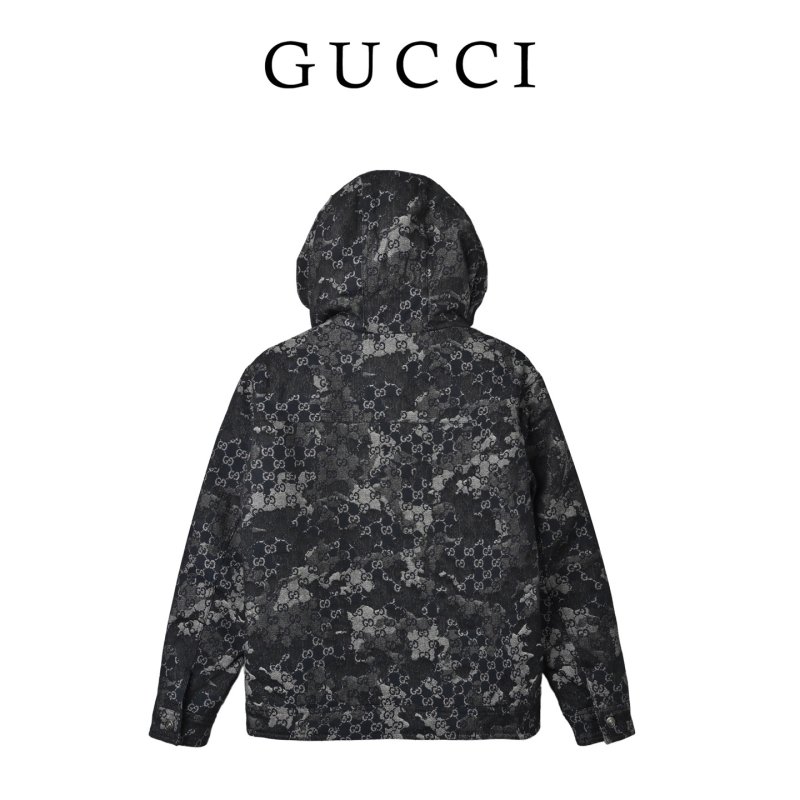 Gucci GG Monogram Black Down Puffer Jacket view