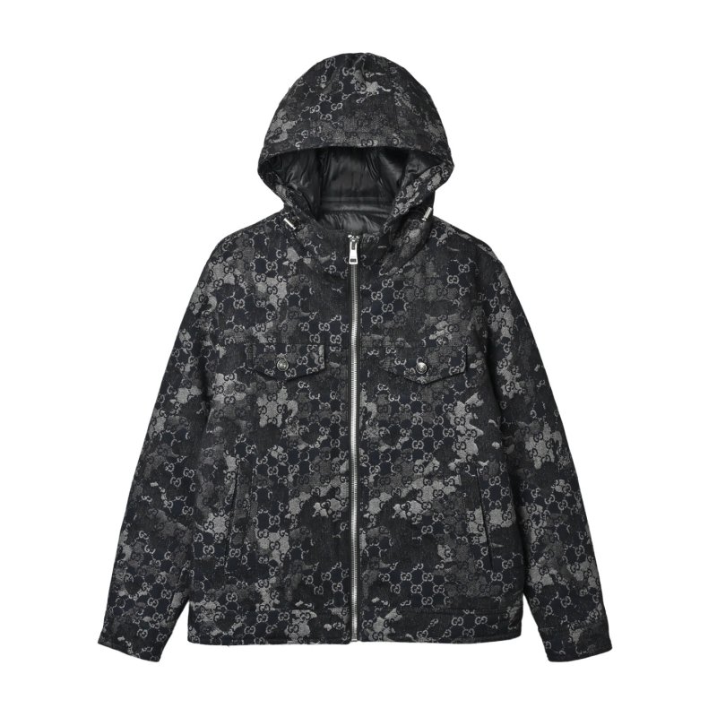 Gucci GG Monogram Black Down Puffer Jacket view