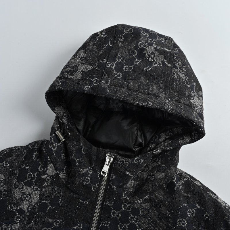 Gucci GG Monogram Black Down Puffer Jacket view