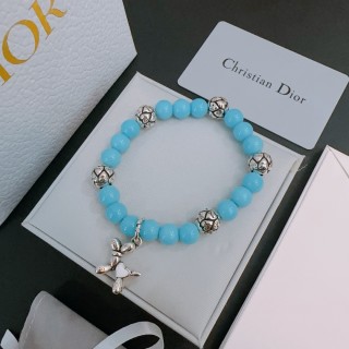 Dior Agate Bead Thai Silver Style Bracelet - Turquoise view 2