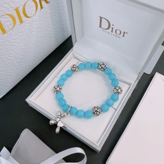 Dior Agate Bead Thai Silver Style Bracelet - Turquoise view 3
