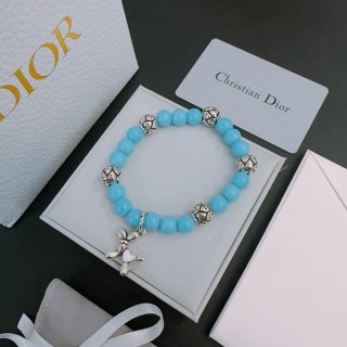 Dior Agate Bead Thai Silver Style Bracelet - Turquoise view 5