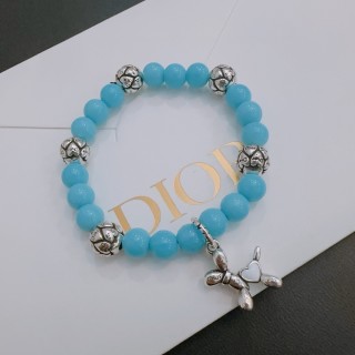 Dior Agate Bead Thai Silver Style Bracelet - Turquoise view 6