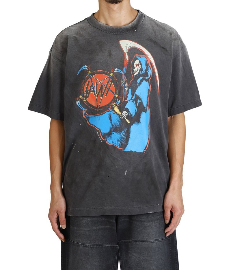 Birth and Death Graphic Black T-Shirt view