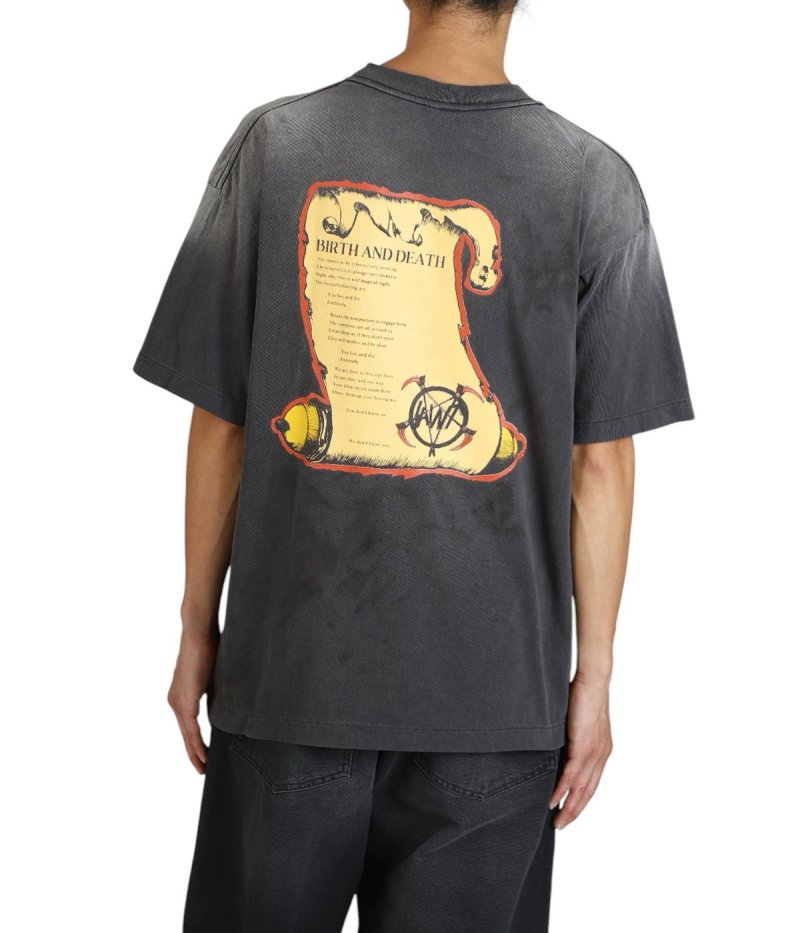 Birth and Death Graphic Black T-Shirt view