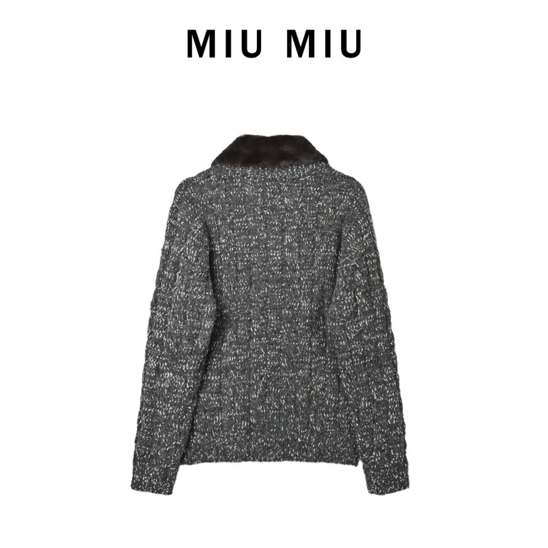 Charcoal Tweed Zip Jacket with Oversized Collar view