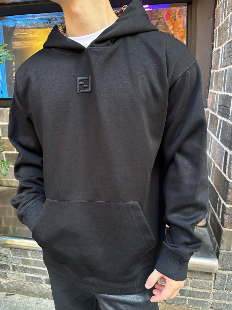 Fendi Black Logo Hoodie