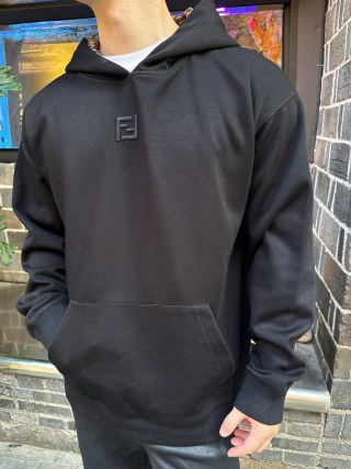 Fendi Black Logo Hoodie