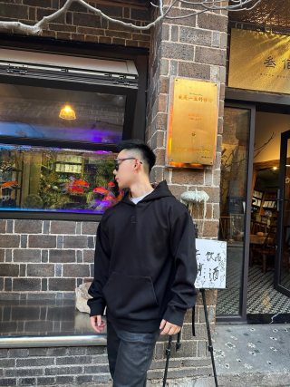 Fendi Black Logo Hoodie view 3