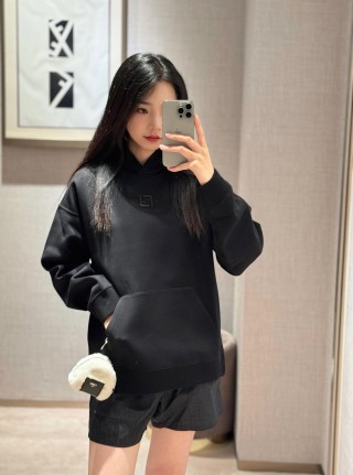 Fendi Black Logo Hoodie view 4