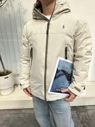 Polo Ralph Lauren Cream Down Puffer Jacket view 2