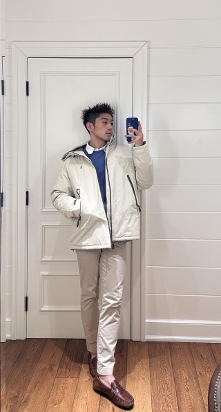 Polo Ralph Lauren Cream Down Puffer Jacket view 7