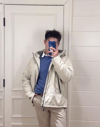 Polo Ralph Lauren Cream Down Puffer Jacket view 9