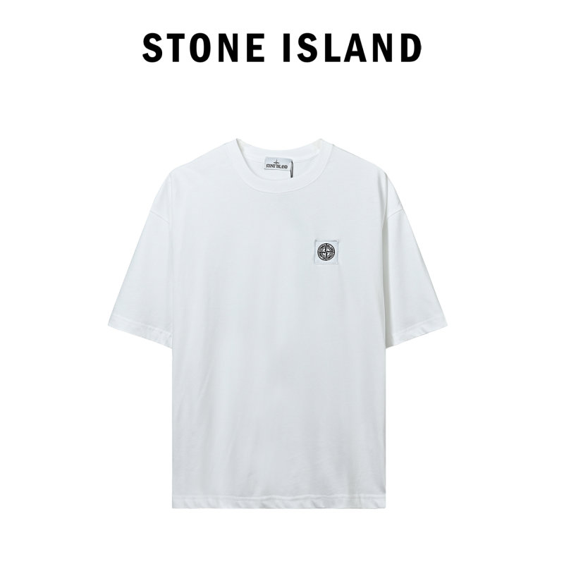 Stone Island White Short Sleeve T-Shirt view