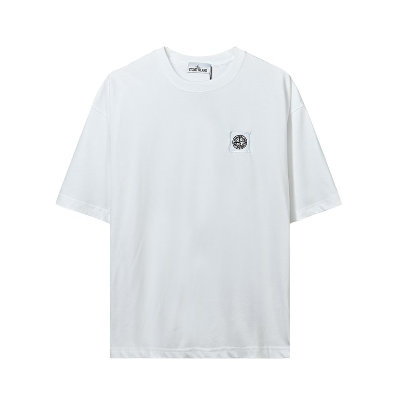 Stone Island White Short Sleeve T-Shirt view