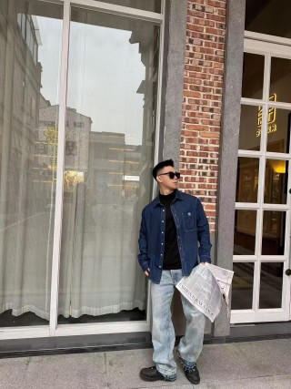 Chrome Hearts Denim Shirt Navy Blue view 2