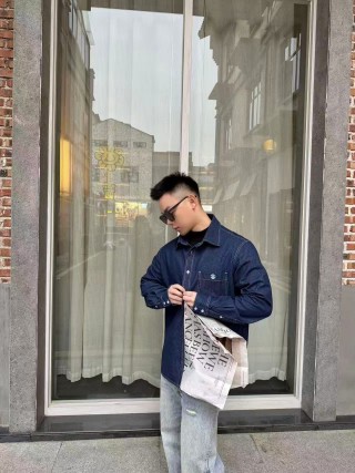 Chrome Hearts Denim Shirt Navy Blue view 5