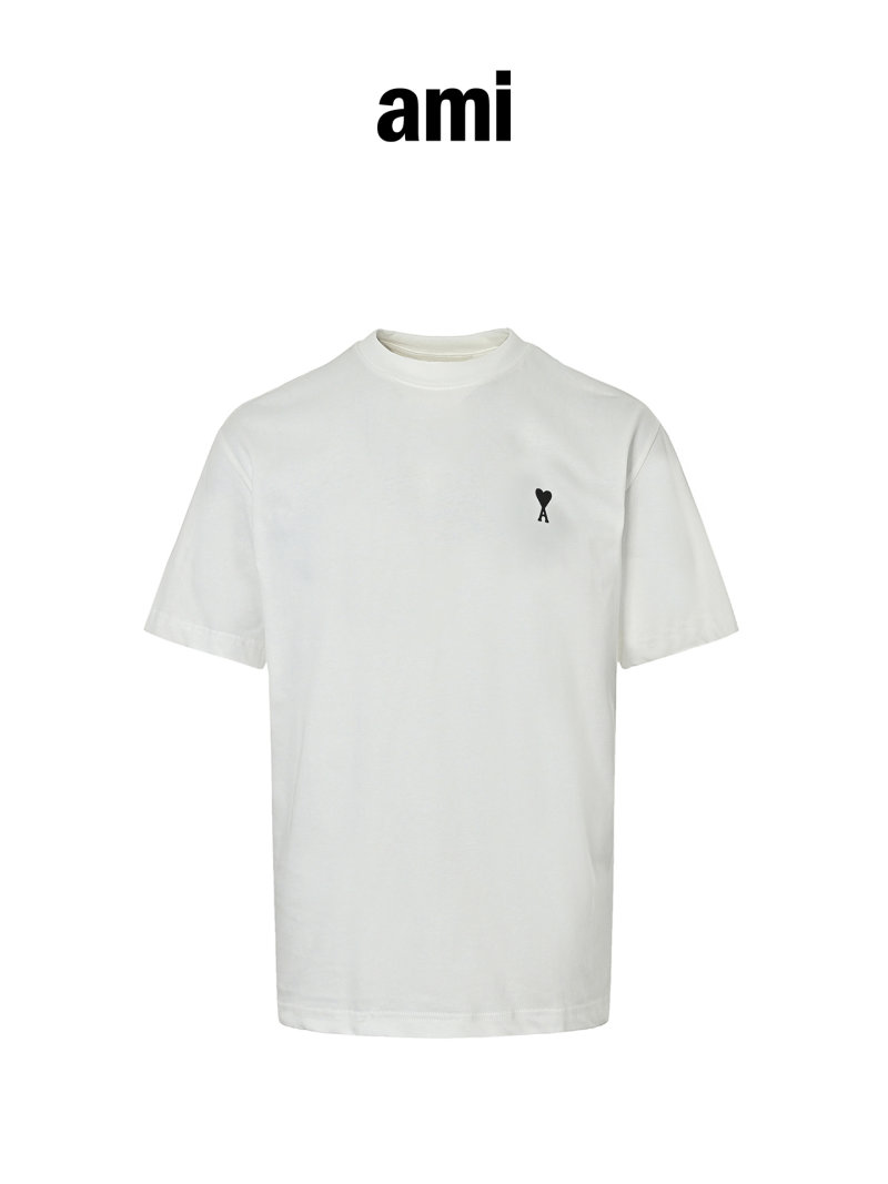 Ami White Heart Logo T-Shirt view