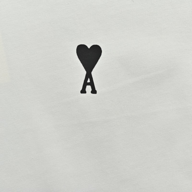 Ami White Heart Logo T-Shirt view