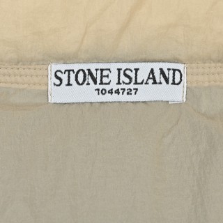 Stone Island Mesh Island Badge Puffer Down Jacket Cream view 10