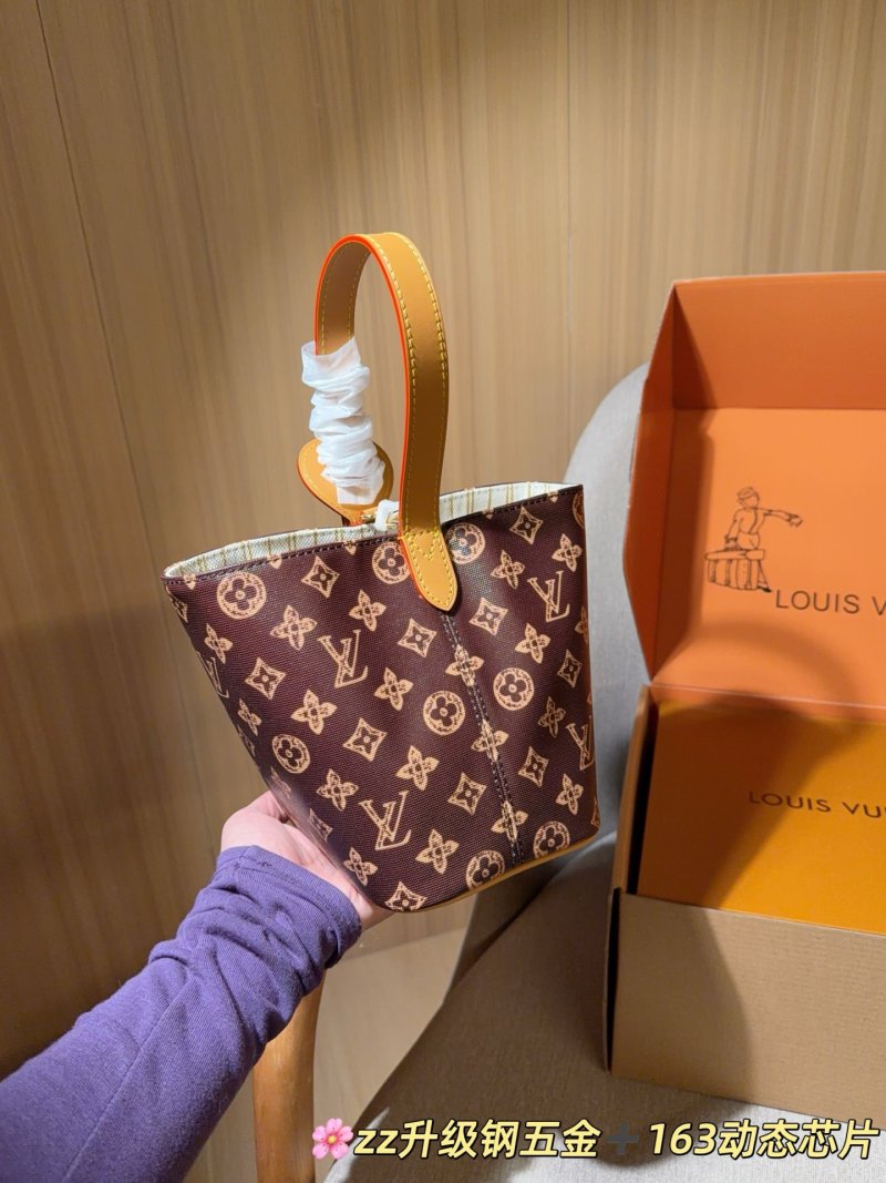 Louis Vuitton ALL IN BB Monogram Bucket Bag Brown view
