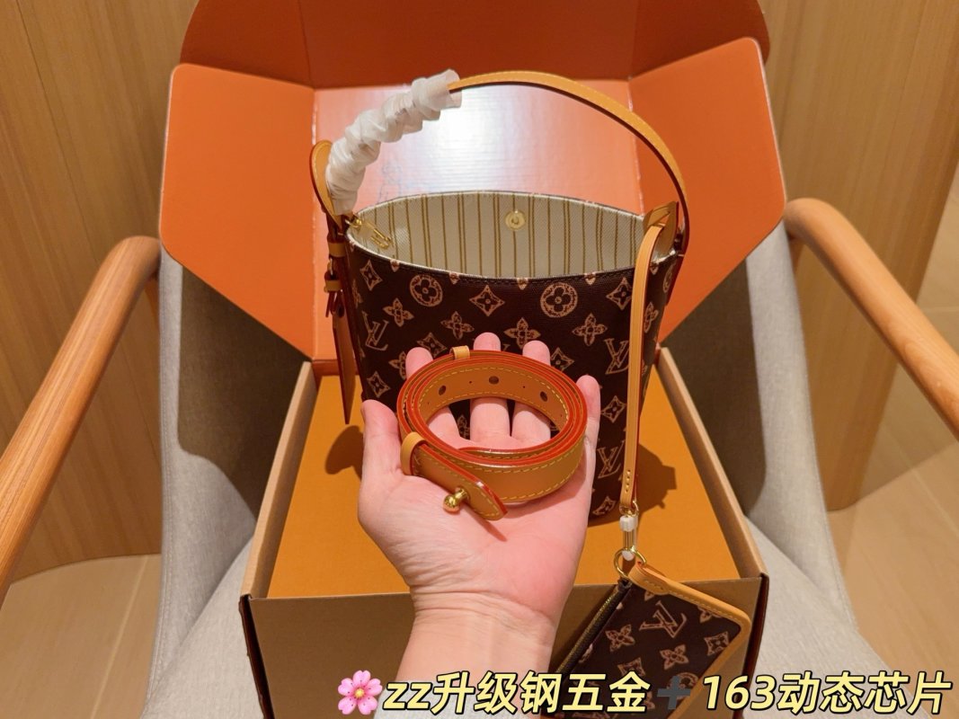 Louis Vuitton ALL IN BB Monogram Bucket Bag Brown view