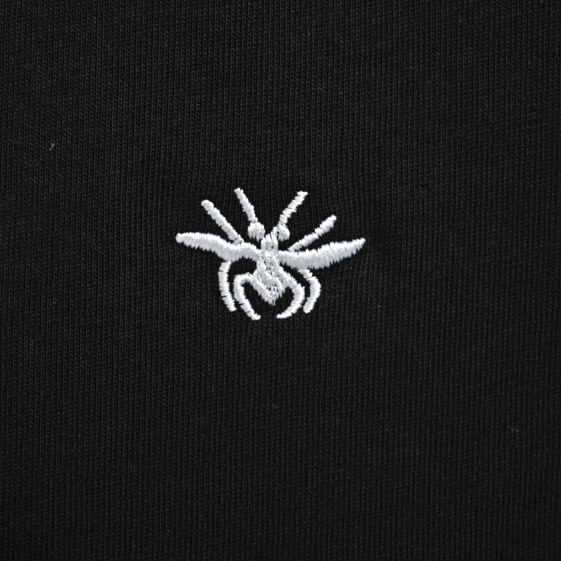 Black Crew Neck Short Sleeve T-Shirt with Small Chest Logo view