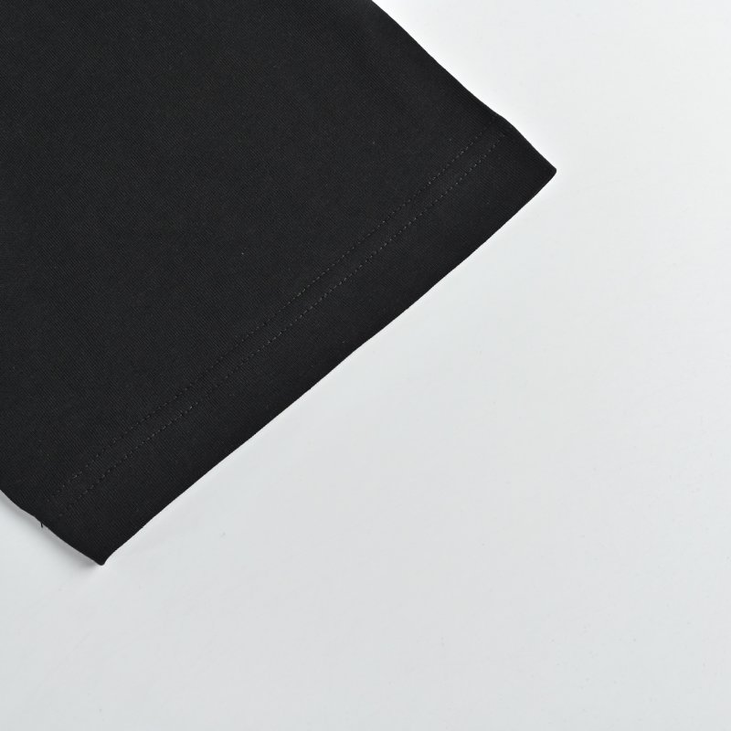 Black Crew Neck Short Sleeve T-Shirt with Small Chest Logo view