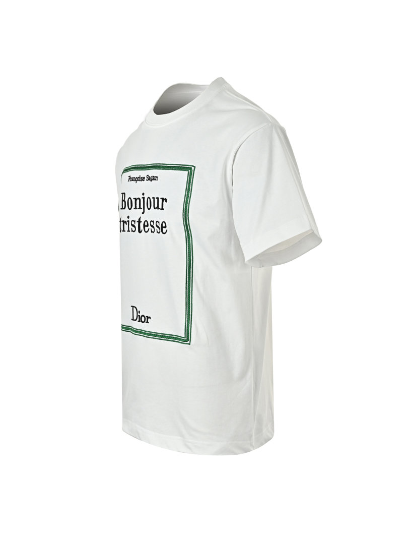 Bonjour Tristesse Graphic Print White T-Shirt view
