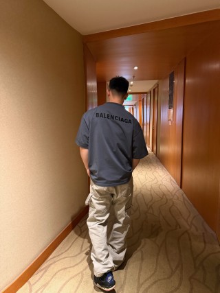 Balenciaga Black Logo T-Shirt view 3
