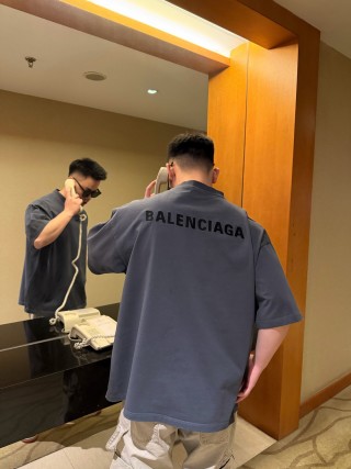 Balenciaga Black Logo T-Shirt view 4
