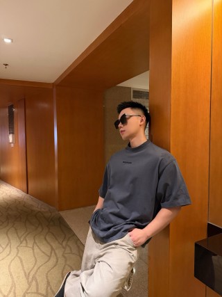 Balenciaga Black Logo T-Shirt view 6