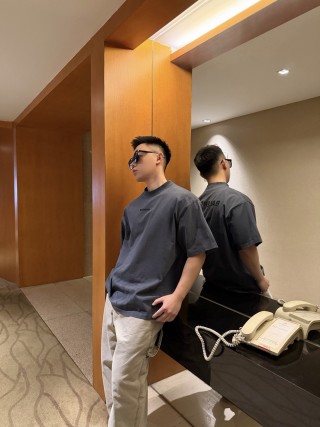 Balenciaga Black Logo T-Shirt view 7