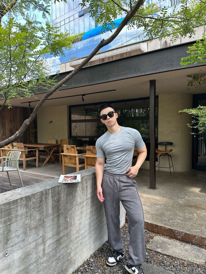 Charcoal Grey Relaxed Fit Trousers view