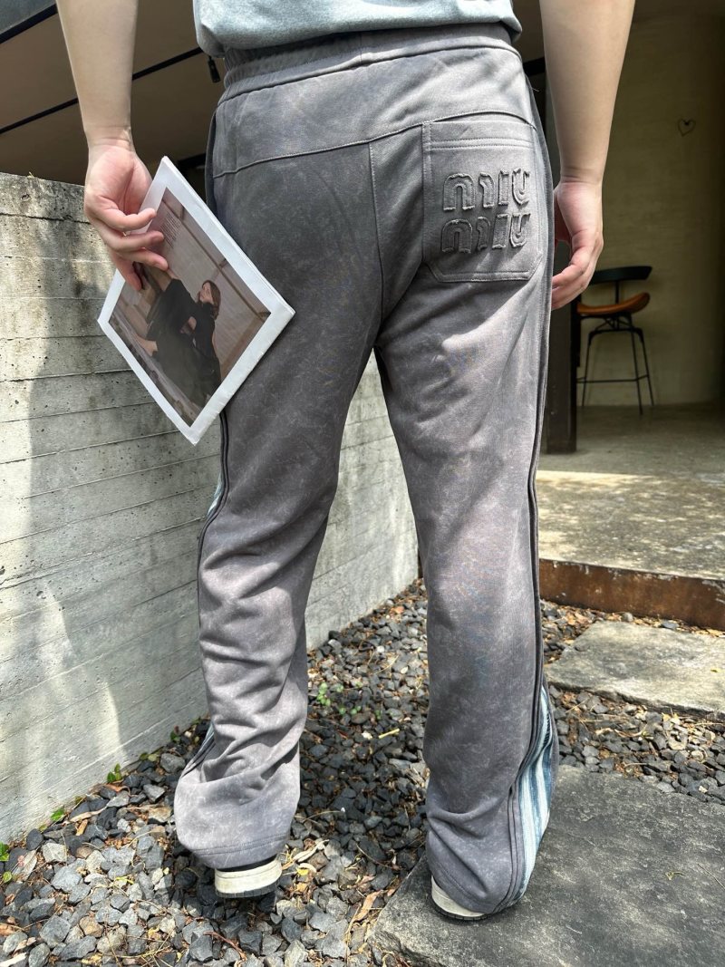Charcoal Grey Relaxed Fit Trousers view