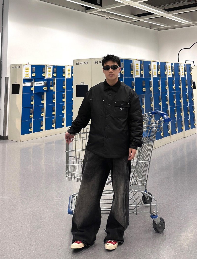 Prada Black Nylon Overshirt Jacket view