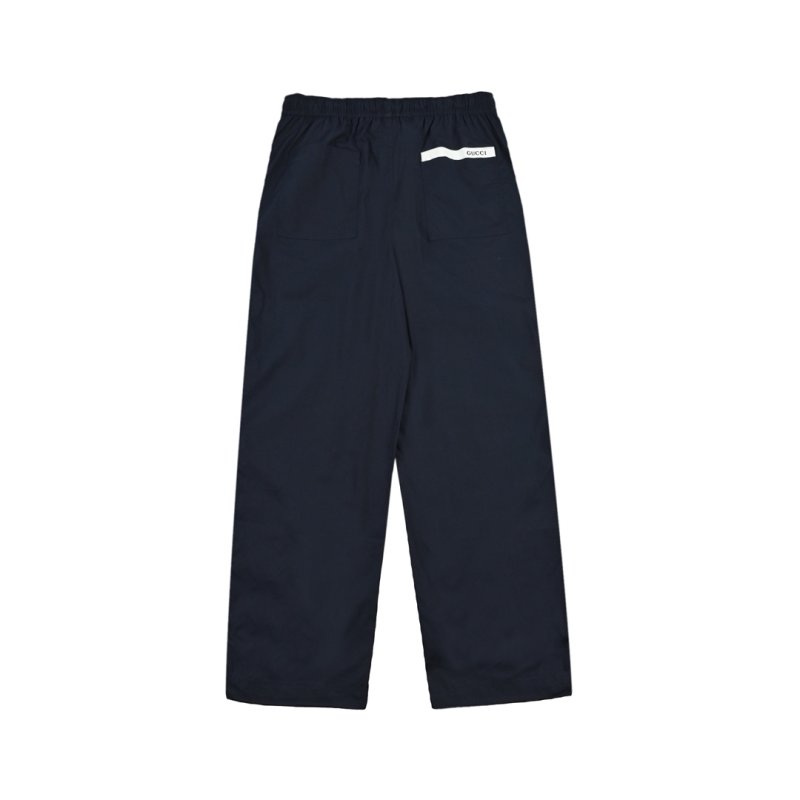 Navy Casual Trousers - Slim Fit Premium Pants view