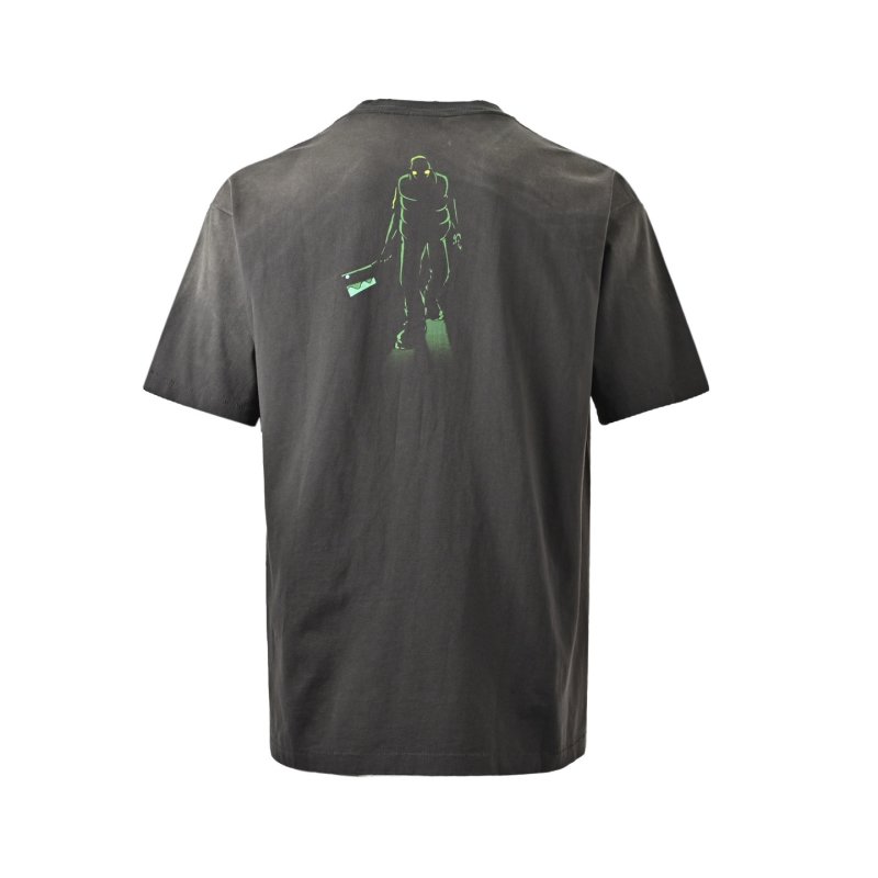 Black Graphic Print Short Sleeve T-Shirt with '13' Design view