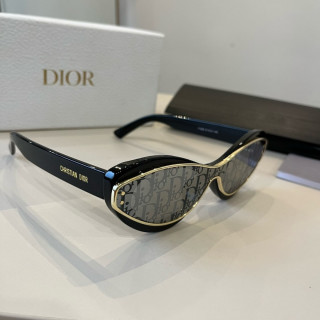 Dior DiorPacific S1U Black & Gold Oval Sunglasses