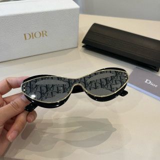Dior DiorPacific S1U Black & Gold Oval Sunglasses view 5