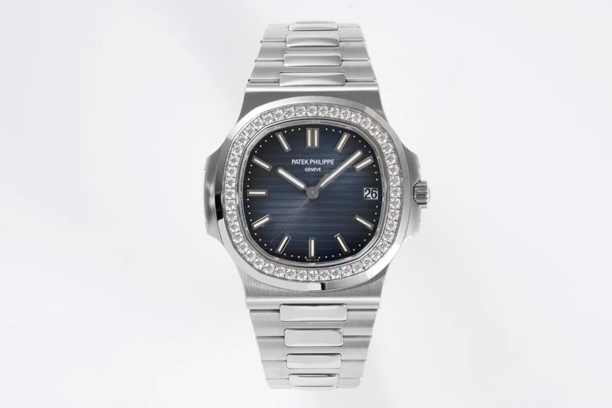 Patek Philippe Nautilus Diamond Bezel Steel Watch
