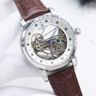 Patek Philippe Skeleton Automatic Black Dial Watch 41mm view 4