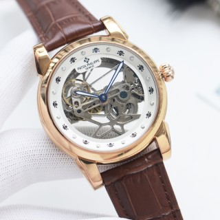 Patek Philippe Skeleton Automatic Black Dial Watch 41mm view 5