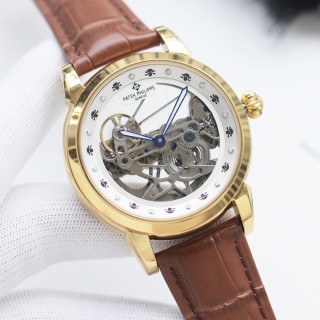Patek Philippe Skeleton Automatic Black Dial Watch 41mm view 6