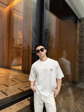 Essentials H Logo White T-Shirt view 3