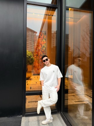 Essentials H Logo White T-Shirt view 6