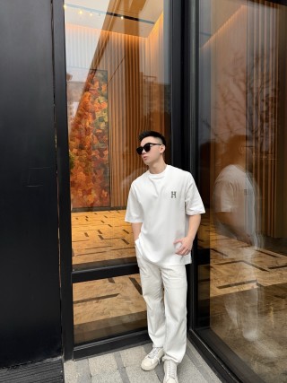 Essentials H Logo White T-Shirt view 8